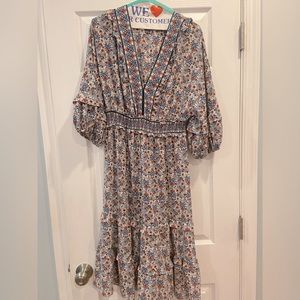 MAX STUDIO FLORAL MIDI DRESS